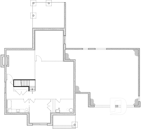 Basement - Modern Farmhouse home plan designed for Alicia Moffet, a popular Canadian singer! - Alicia