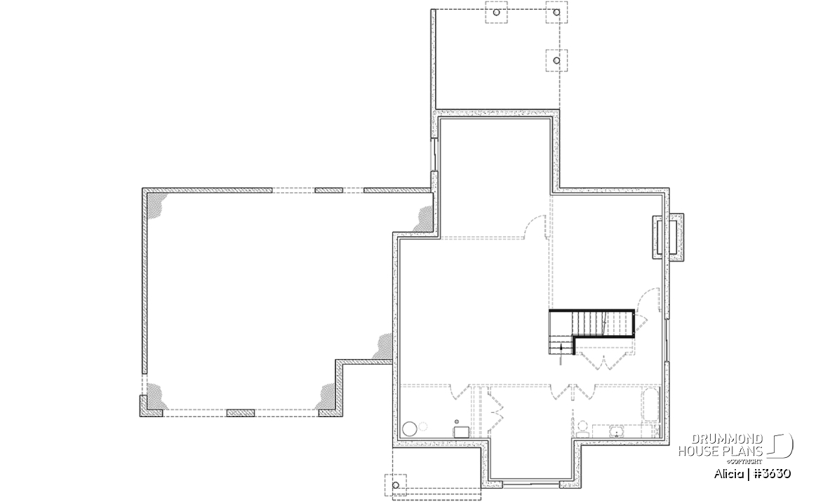 Basement - Modern Farmhouse home plan designed for Alicia Moffet, a popular Canadian singer! - Alicia