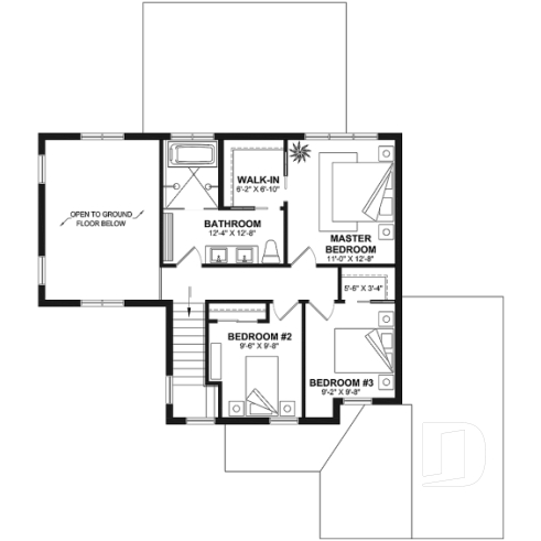2nd level -  Inviting Modern Farmhouse Design with Cathedral Ceiling, Bright Open Layout and Inviting Style - Maveryk