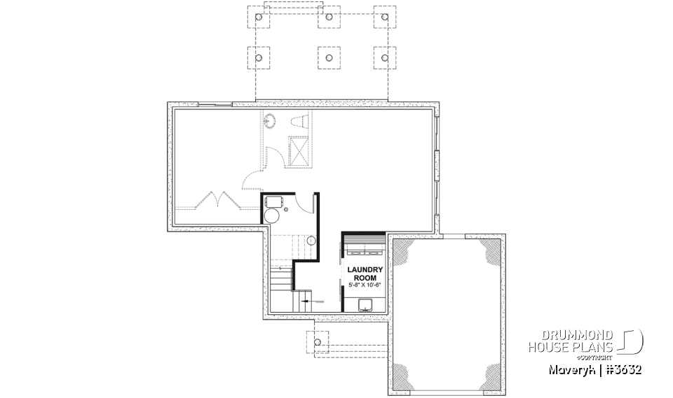 Basement -  Inviting Modern Farmhouse Design with Cathedral Ceiling, Bright Open Layout and Inviting Style - Maveryk