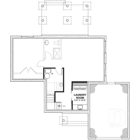 Basement -  Inviting Modern Farmhouse Design with Cathedral Ceiling, Bright Open Layout and Inviting Style - Maveryk