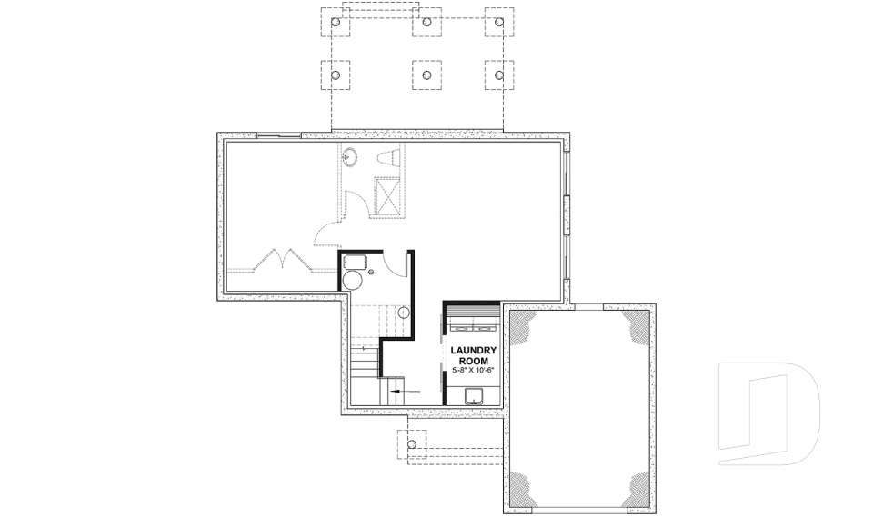 Basement -  Inviting Modern Farmhouse Design with Cathedral Ceiling, Bright Open Layout and Inviting Style - Maveryk