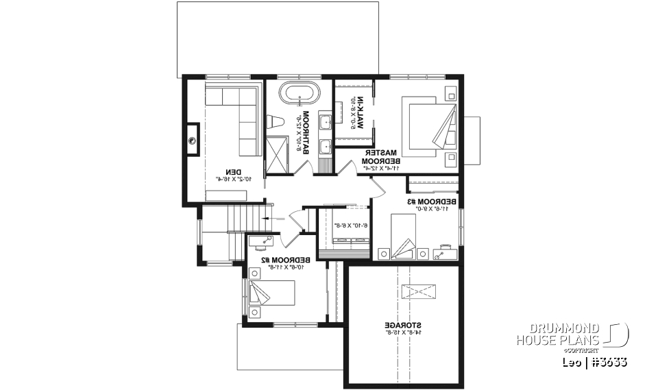 2nd level - Farmhouse with 3 beds + den, 2 baths, garage, pantry in kitchen and open floor plan concept - Leo