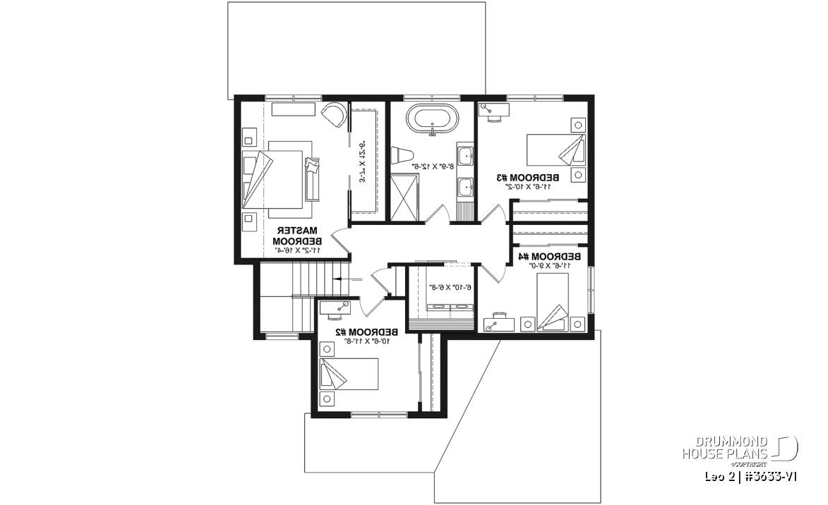 2nd level - Compact 4 bedrooms Farmhouse home with separate office and garage - Leo 2
