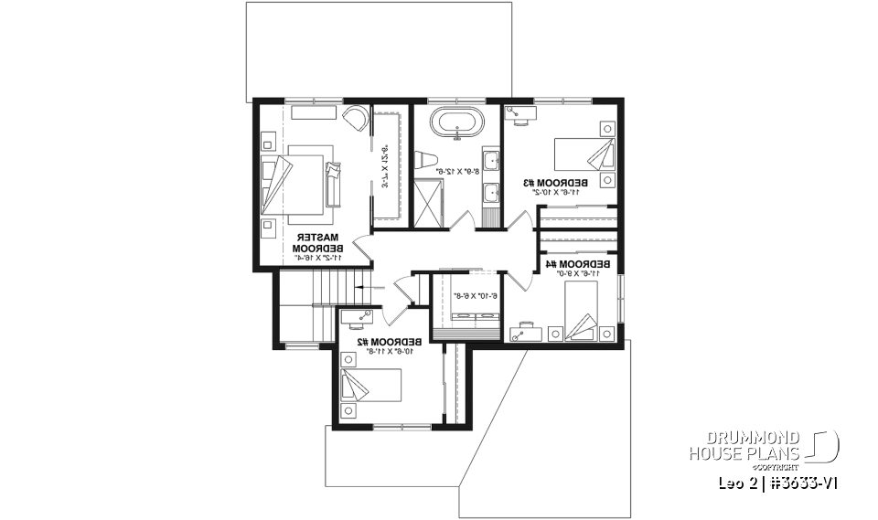 2nd level - Compact 4 bedrooms Farmhouse home with separate office and garage - Leo 2