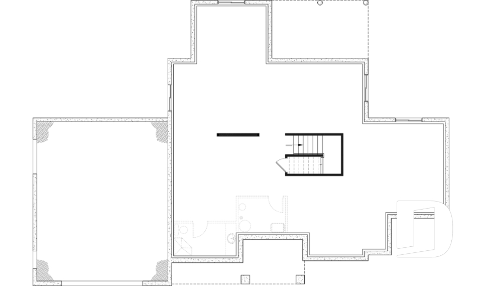 Unfinished basement (Optional $) -  - Birchview