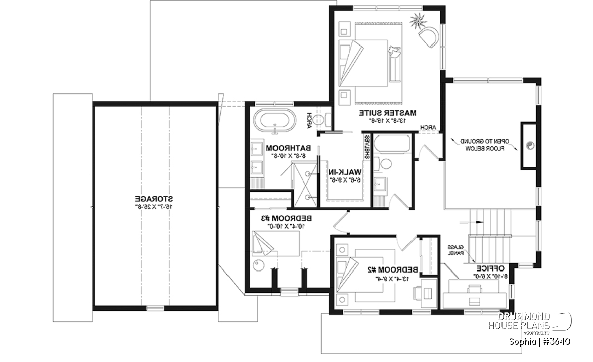 2nd level - Two-story country home with double garage, 3 bedrooms and great panoramic view at the back of the house - Sophia