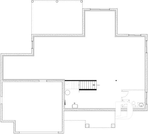 Unfinished basement - 4-Bedroom Classic Two-Story House Plan – Open Concept Design with Garage & Optional Basement - Gable House 2