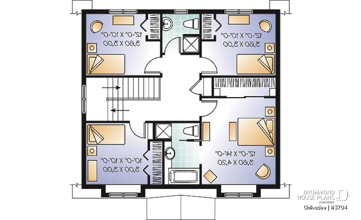 2nd level - Affordable 4 bedroom traditional style with home office - Chikadee