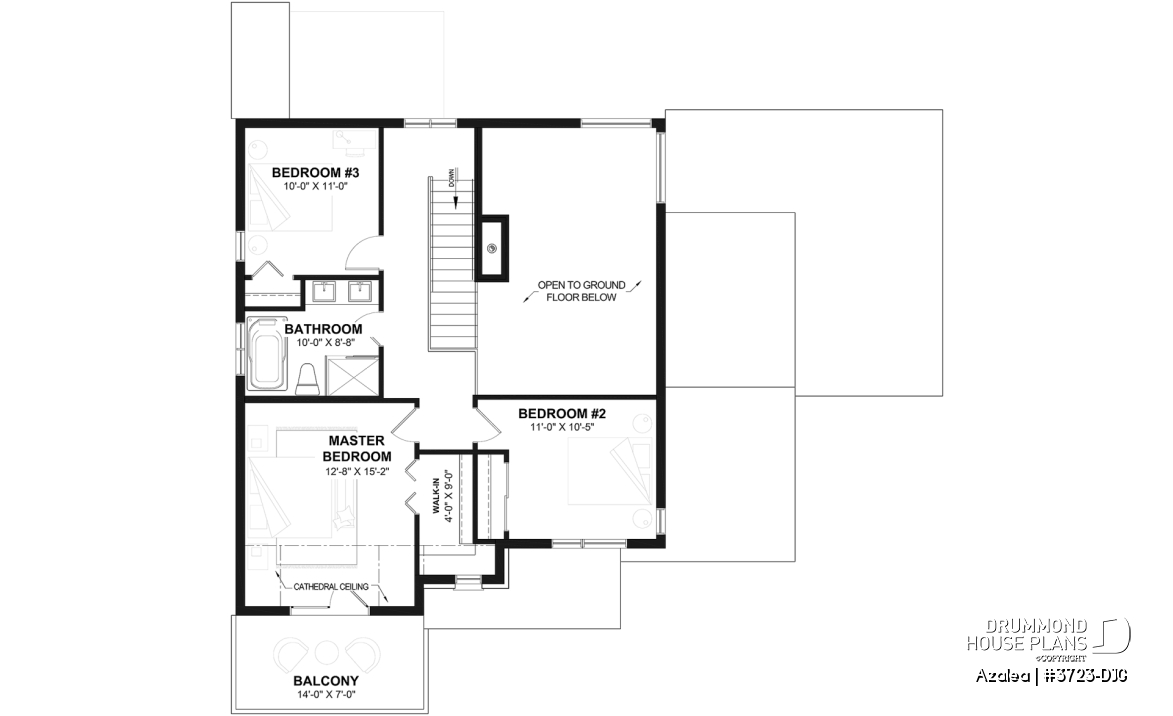 2nd level - 3 to 4 bedroom Modern Scandinavian house, master w/ private balcony, covered deck, den on main floor - Azalea