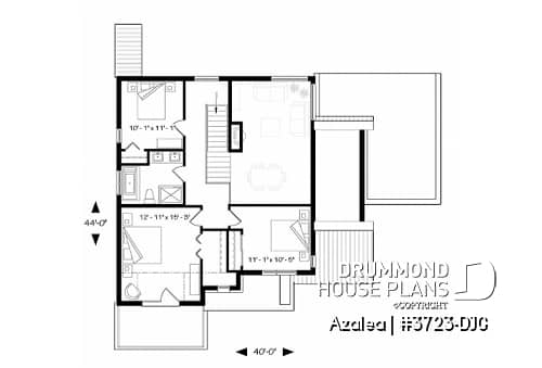 2nd level - 3 to 4 bedroom Modern Scandinavian house, master w/ private balcony, covered deck, den on main floor - Azalea