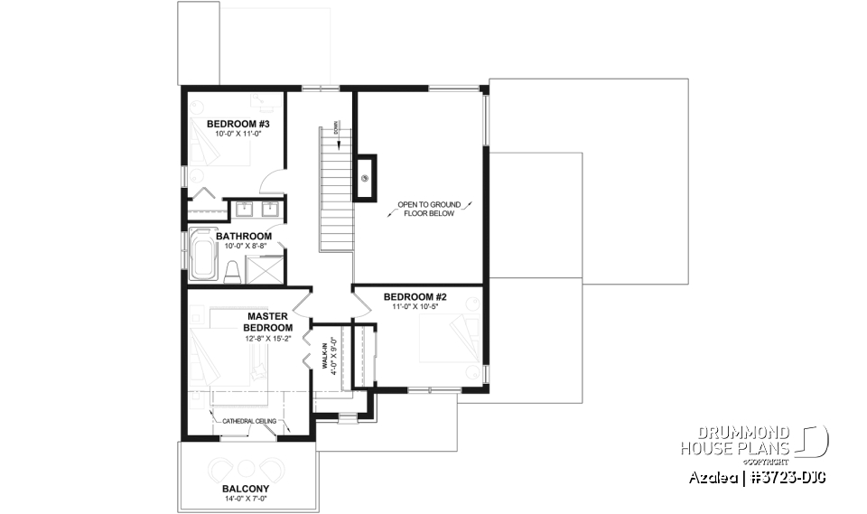 2nd level - 3 to 4 bedroom Modern Scandinavian house, master w/ private balcony, covered deck, den on main floor - Azalea