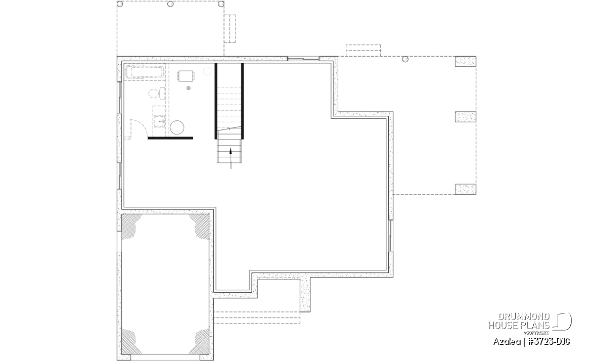 Unfinished basement (Optional $) - 3 to 4 bedroom Modern Scandinavian house, master w/ private balcony, covered deck, den on main floor - Azalea