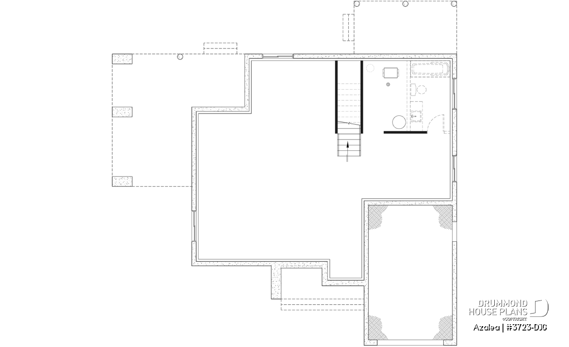 Unfinished basement (Optional $) - 3 to 4 bedroom Modern Scandinavian house, master w/ private balcony, covered deck, den on main floor - Azalea