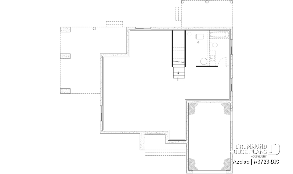 Unfinished basement (Optional $) - 3 to 4 bedroom Modern Scandinavian house, master w/ private balcony, covered deck, den on main floor - Azalea