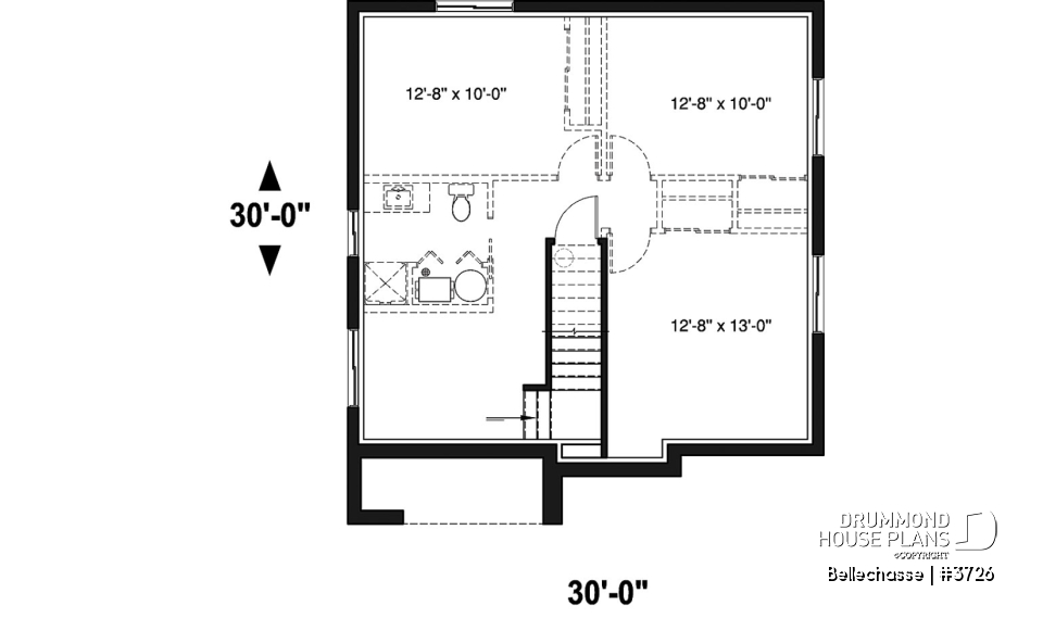 Basement - Modern two-storey house design, spacious floor plan, superb kitchen with island and pantry, 3 good size beds - Bellechasse