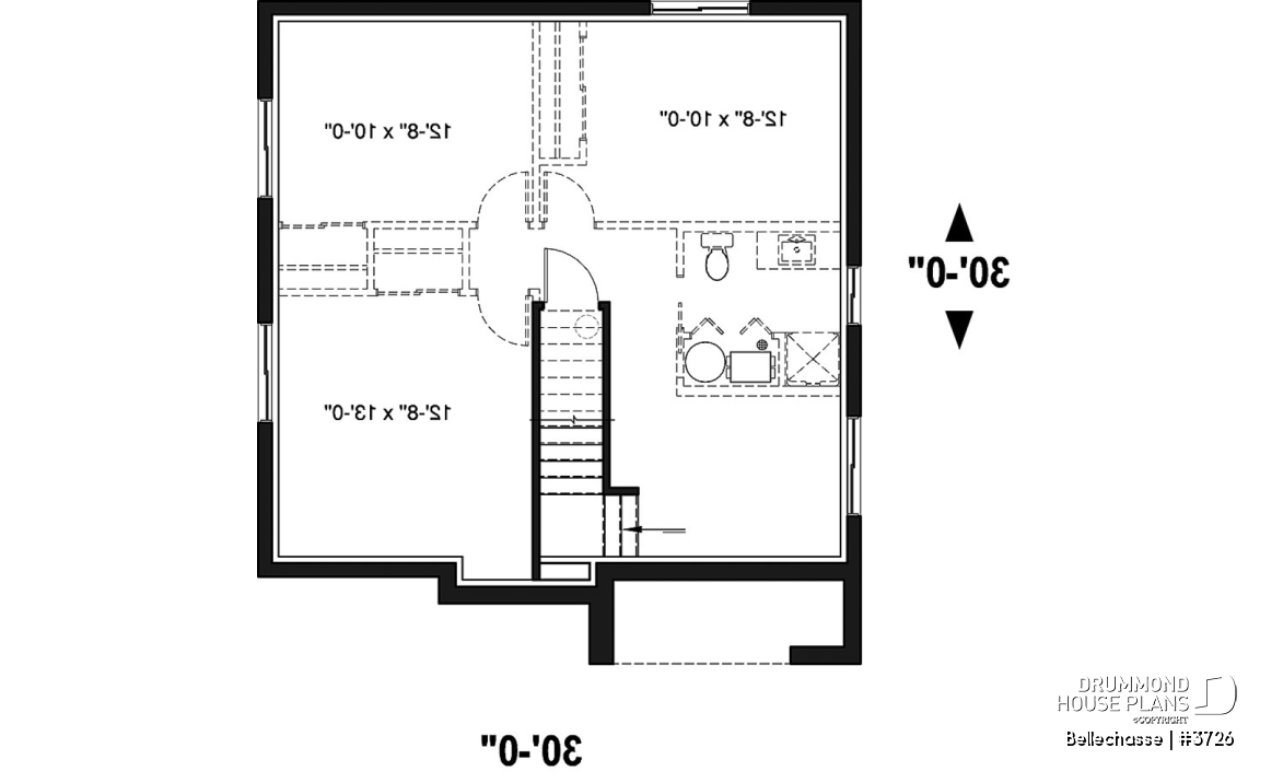 Basement - Modern two-storey house design, spacious floor plan, superb kitchen with island and pantry, 3 good size beds - Bellechasse
