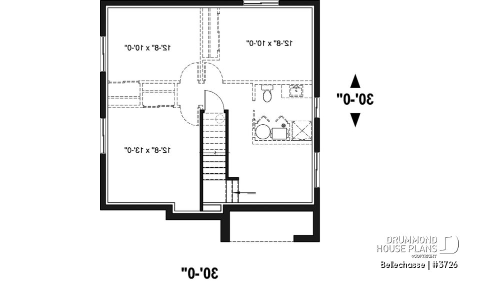 Basement - Modern two-storey house design, spacious floor plan, superb kitchen with island and pantry, 3 good size beds - Bellechasse