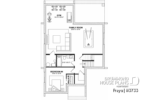 Finished basement (Optional $) - Minimalist Scandinavian style home with lots of amenities! 4 beds + office and more! - Freya