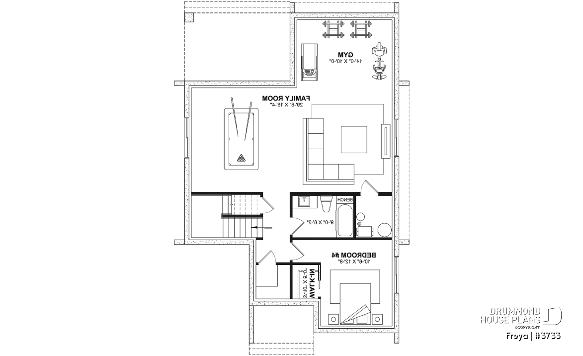 Finished basement (Optional $) - Minimalist Scandinavian style home with lots of amenities! 3 to 5 beds, cathedral, optional finished basement - Freya