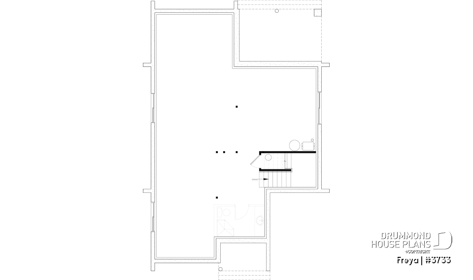 Unfinished basement - Minimalist Scandinavian style home with lots of amenities! 3 to 5 beds, cathedral, optional finished basement - Freya