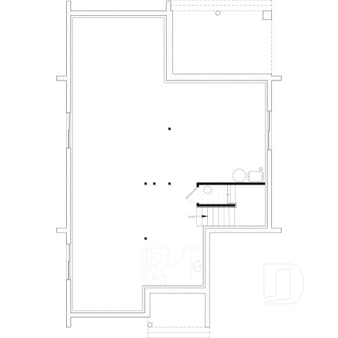 Unfinished basement - Minimalist Scandinavian style home with lots of amenities! 3 to 5 beds, cathedral, optional finished basement - Freya