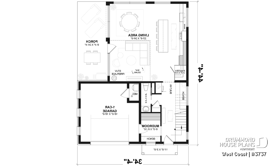 1st level - Perfect home for view land offering 3 bedrooms, open floor plan and garage! - West Coast