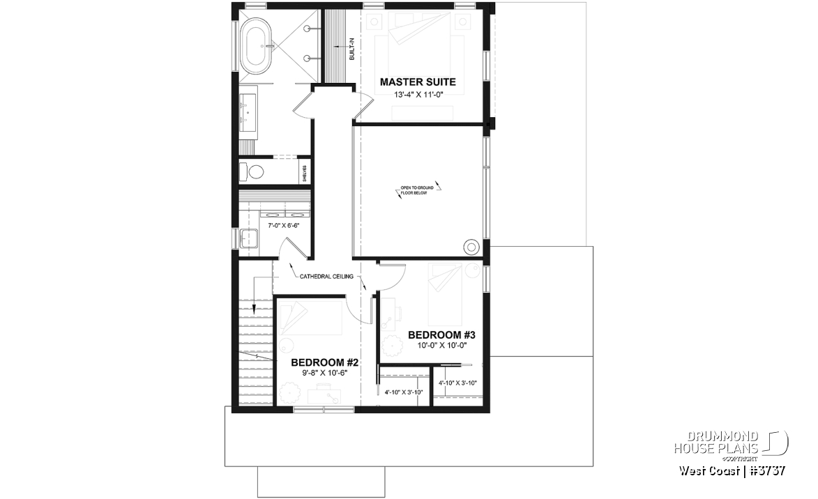 2nd level - Perfect home for view land offering 3 bedrooms, open floor plan and garage! - West Coast