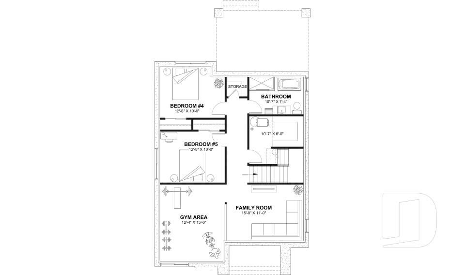 Finished basement (Optional $) -  - Tiago