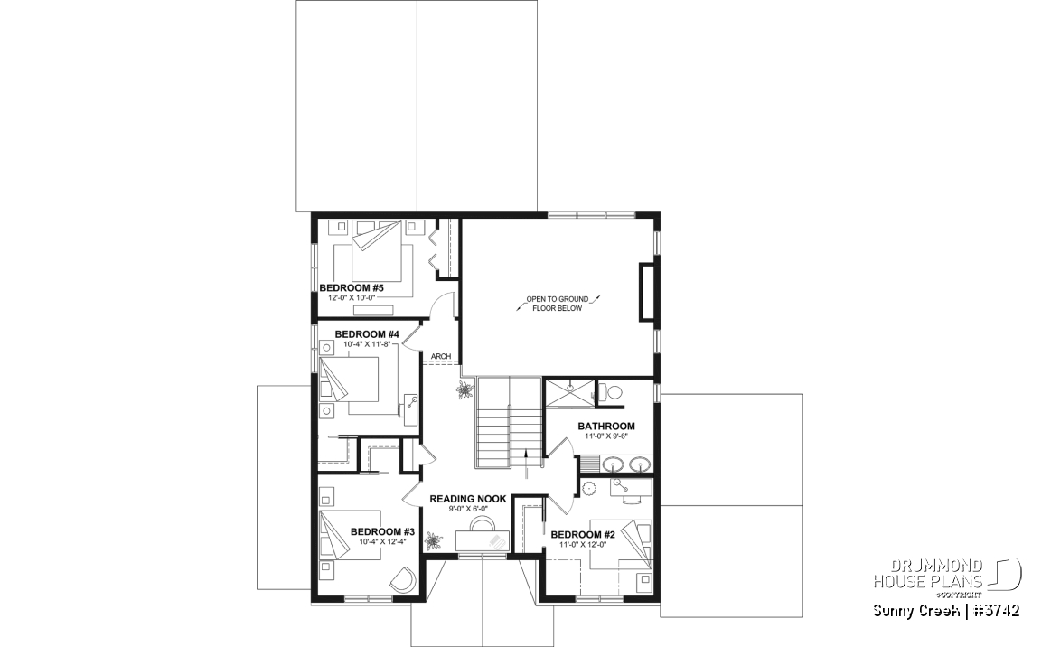 2nd level - Two-story home with 5 bedrooms, a game room, and bright, inviting family spaces - Sunny Creek