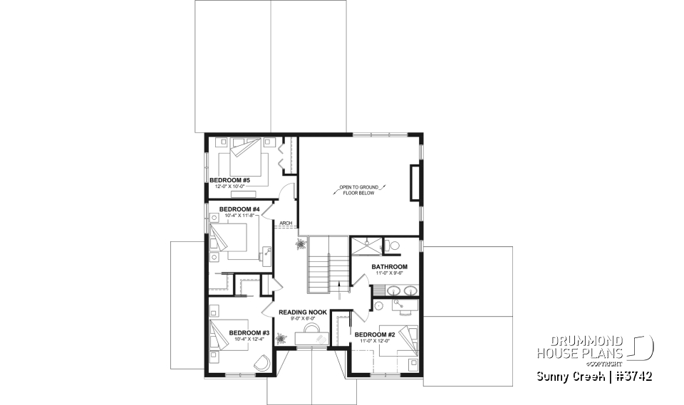 2nd level - Two-story home with 5 bedrooms, a game room, and bright, inviting family spaces - Sunny Creek