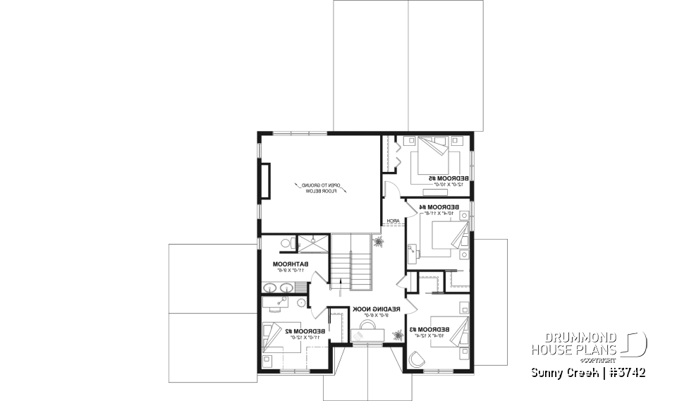 2nd level - Two-story home with 5 bedrooms, a game room, and bright, inviting family spaces - Sunny Creek