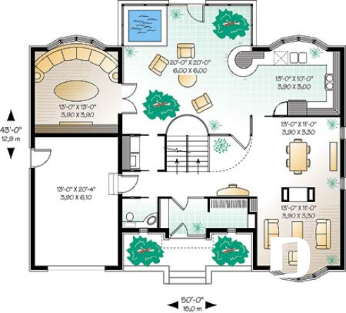 1st level - Modern home with solarium, indoor spa, 2 office spaces, large master suite - Clara