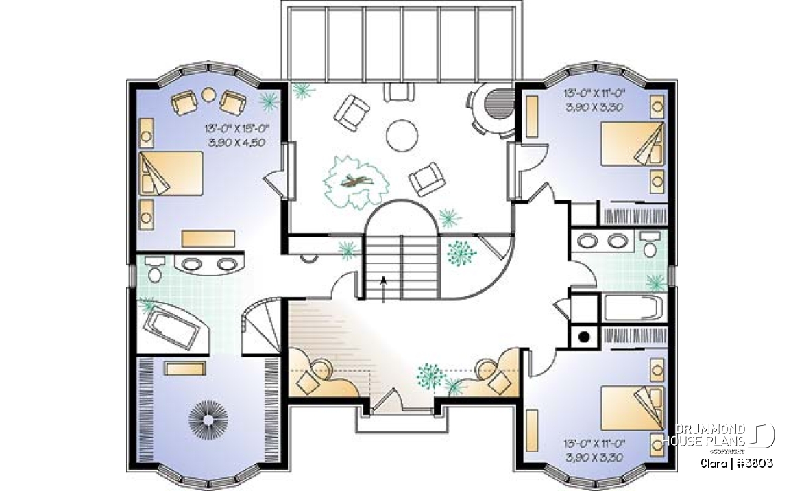 2nd level - Modern home with solarium, indoor spa, 2 office spaces, large master suite - Clara