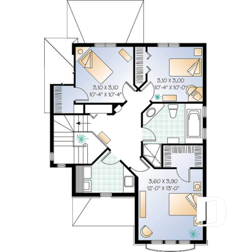 2nd level - 2 storey european cottage with 3 bedroom and garage - Bonita