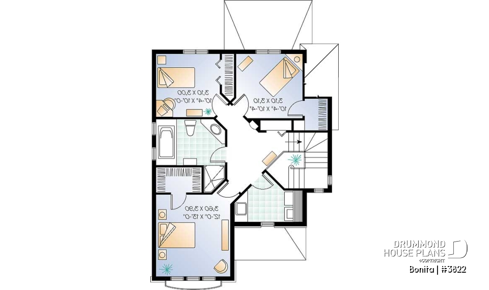 2nd level - 2 storey european cottage with 3 bedroom and garage - Bonita