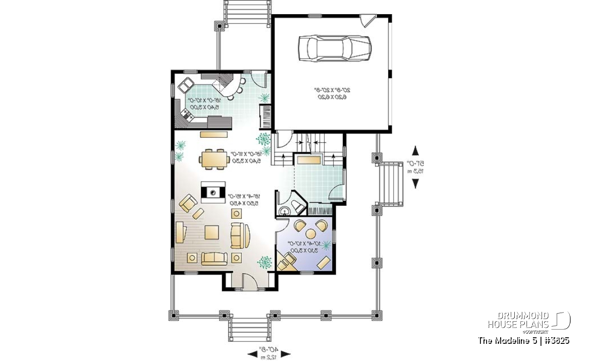 1st level - Open floor plan, home office, 3-4 bedrooms, 2-car garage, see-thru fireplace, large bonus room - The Madeline 5
