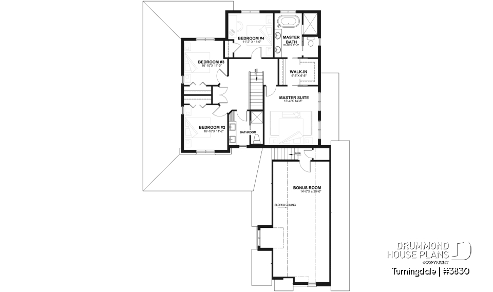 2nd level - Traditional home with wraparound porch, 4 bedrooms, 2+ car garage, home office, large bonus space - Turningdale