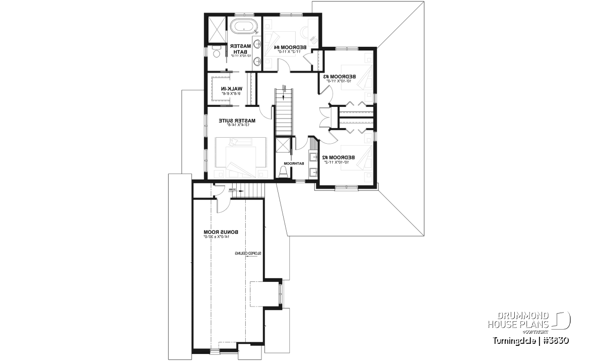 2nd level - Traditional home with wraparound porch, 4 bedrooms, 2+ car garage, home office, large bonus space - Turningdale
