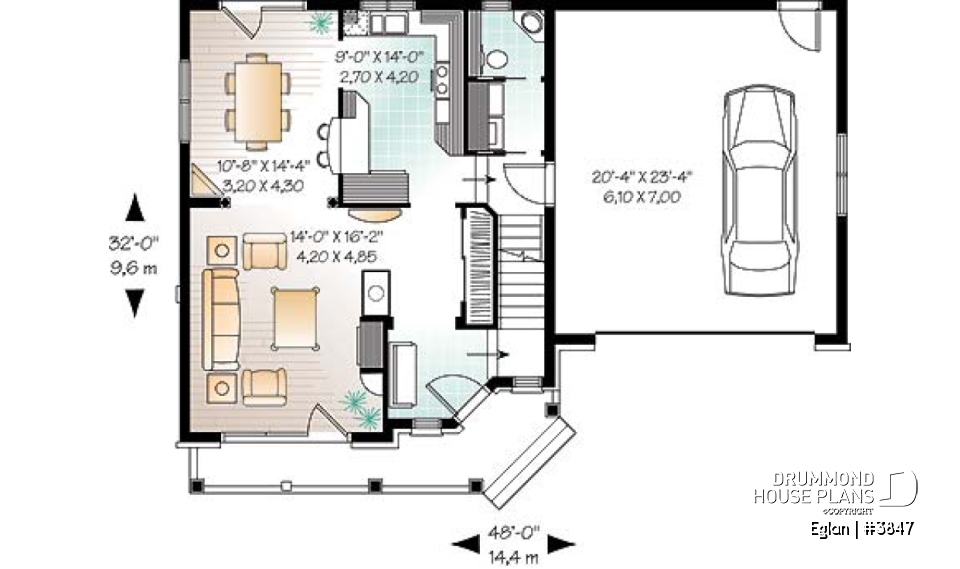 1st level - American style home with large master suite, 2-car garage and lots of amenities - Eglan