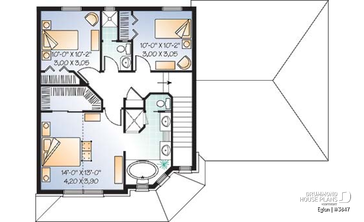 2nd level - American style home with large master suite, 2-car garage and lots of amenities - Eglan