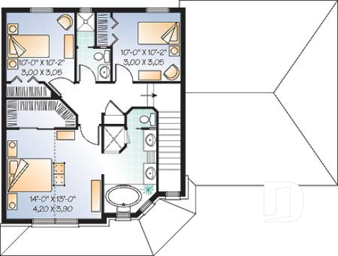 2nd level - American style home with large master suite, 2-car garage and lots of amenities - Eglan