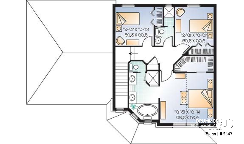2nd level - American style home with large master suite, 2-car garage and lots of amenities - Eglan