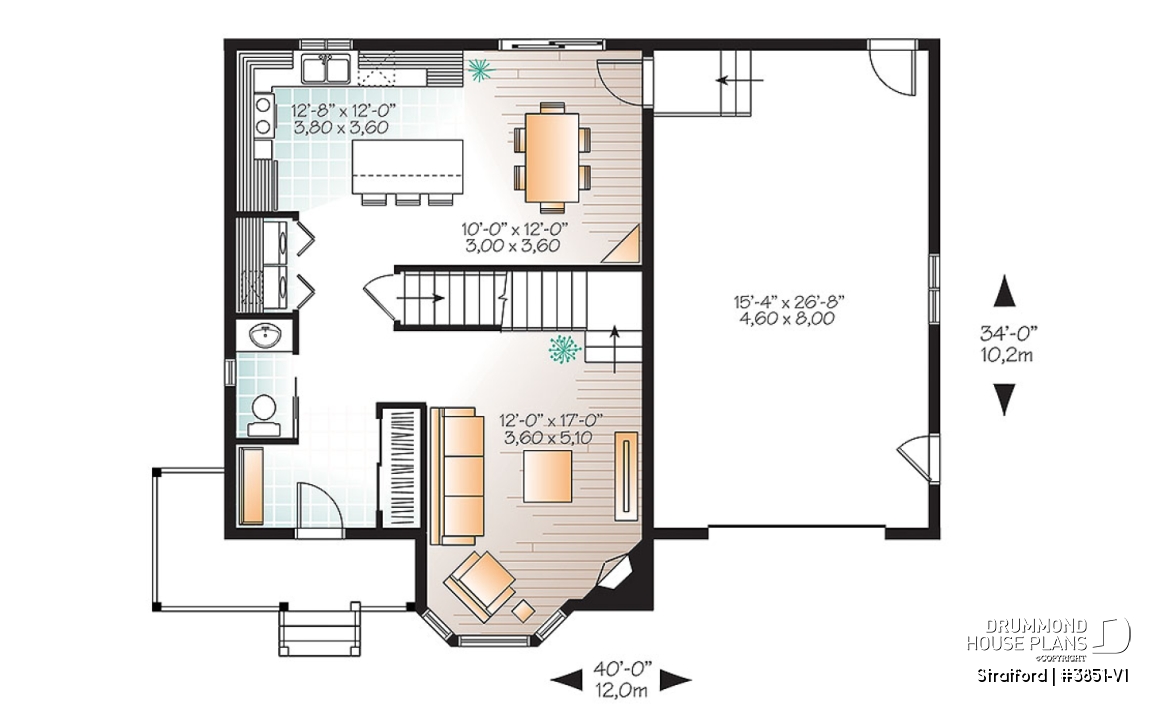 1st level - Victorian style affordable home with master suite, great kitchen &amp; garage - Stratford