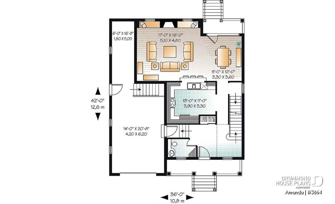 1st level - Traditional 3 beds home, open floor plan with nice fireplace, 3 bedrooms, laundry on second floor - Amanda