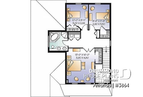 2nd level - Traditional 3 beds home, open floor plan with nice fireplace, 3 bedrooms, laundry on second floor - Amanda