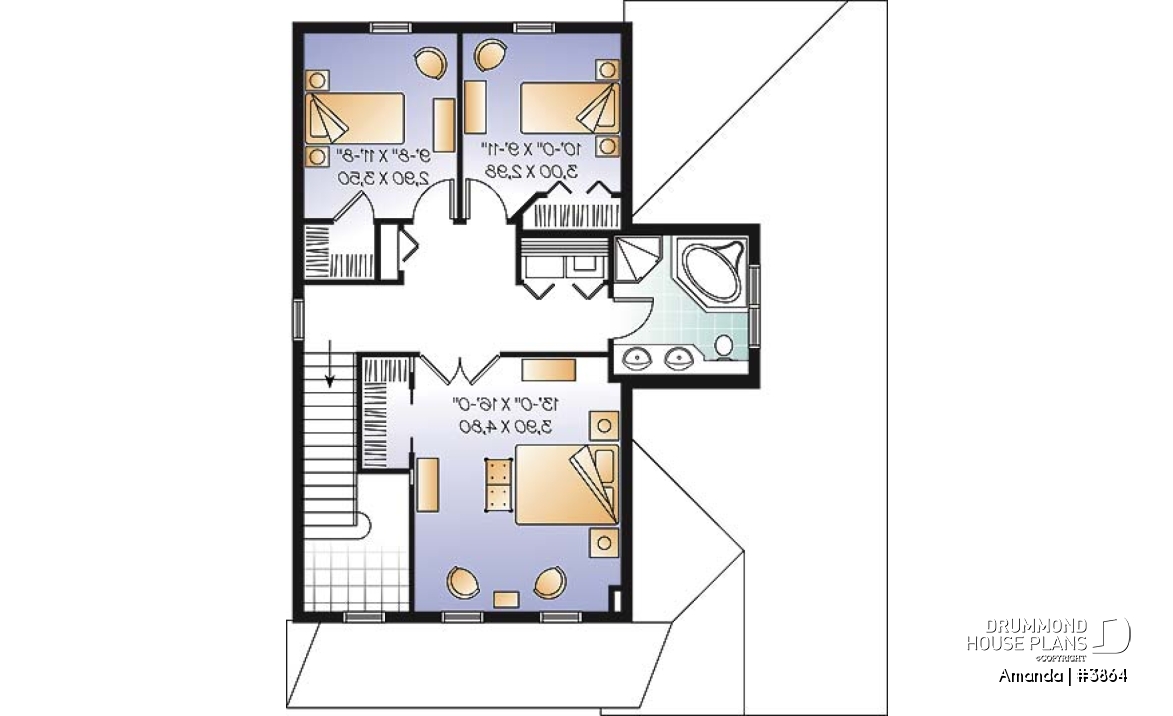 2nd level - Traditional 3 beds home, open floor plan with nice fireplace, 3 bedrooms, laundry on second floor - Amanda