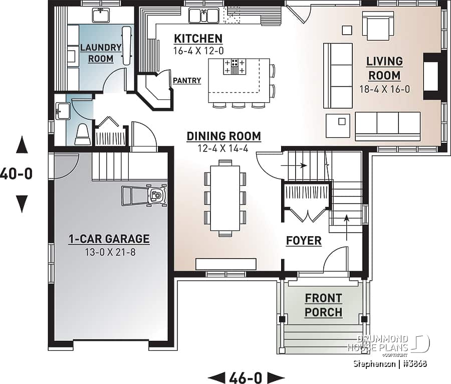 Kitchen Dining Living Room Floor Plans | Baci Living Room