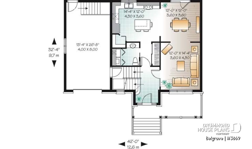 1st level - 3 bedroom country style with veranda, garage and computer corner - Belgrave