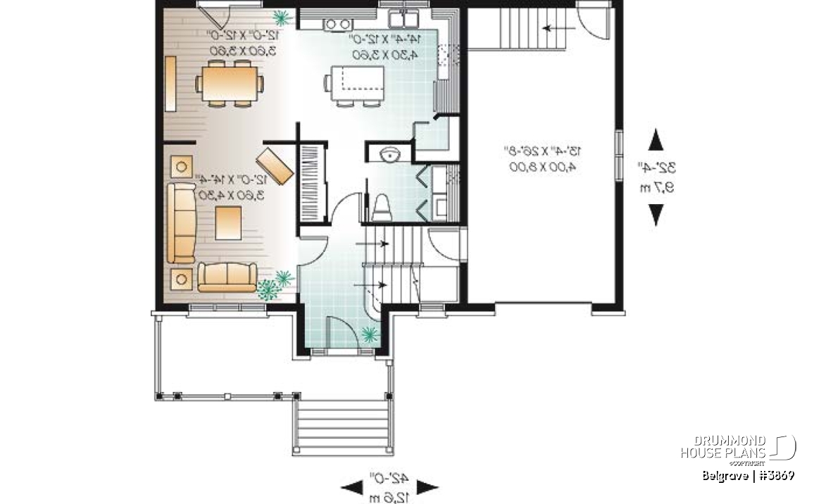 1st level - 3 bedroom country style with veranda, garage and computer corner - Belgrave
